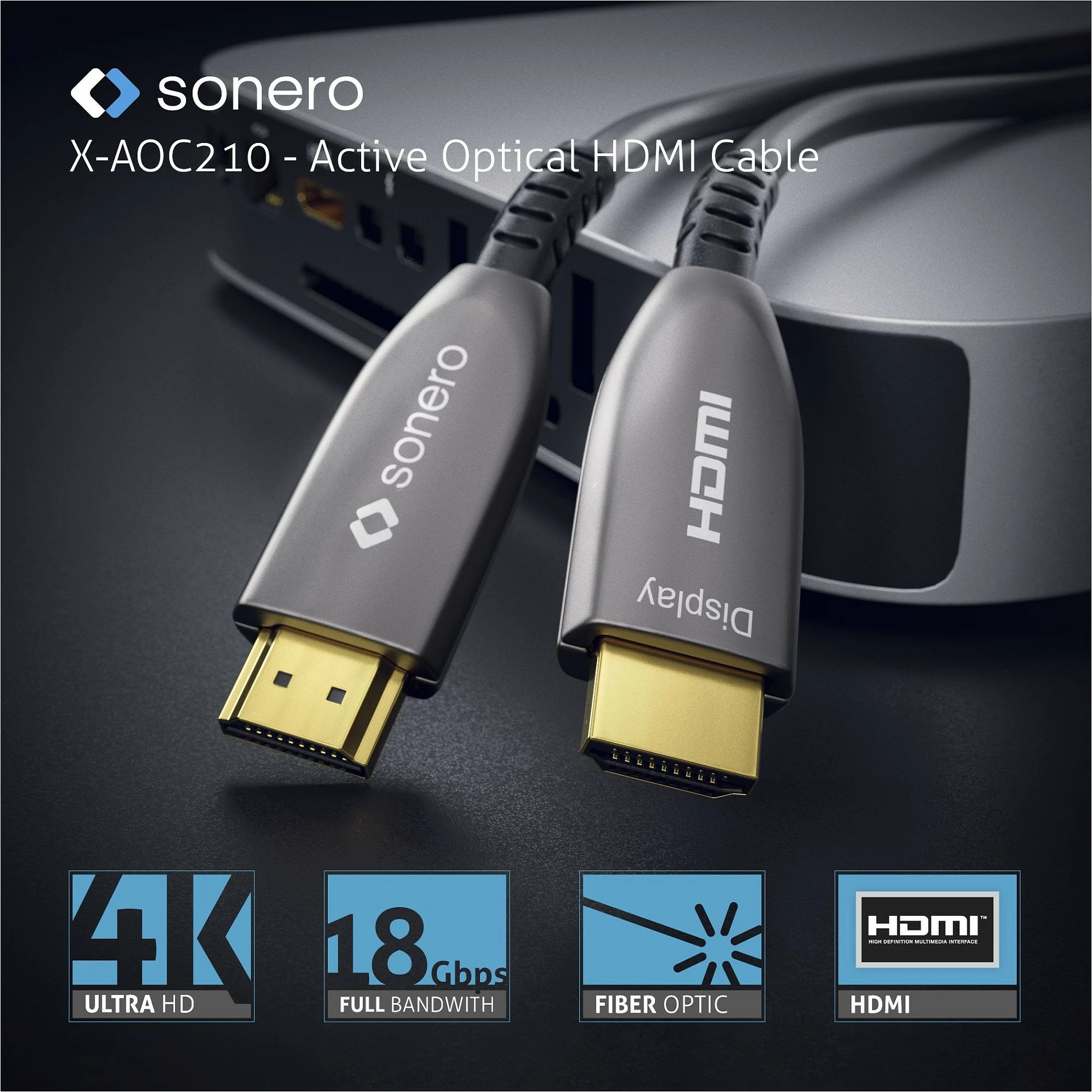 Kabl HDMI PureLink sonero, 10m, 4K@60Hz, HDMI 2.0b, AOC, i zi