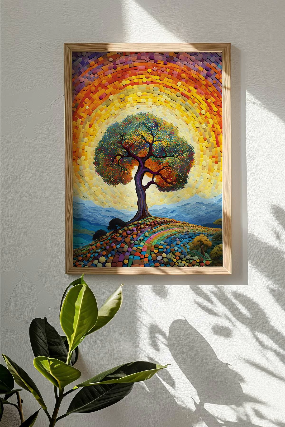 Pikturë dekorative me kornizë, shumëngjyrëshe, Wallity, Mscartmdl16, 33x48cm