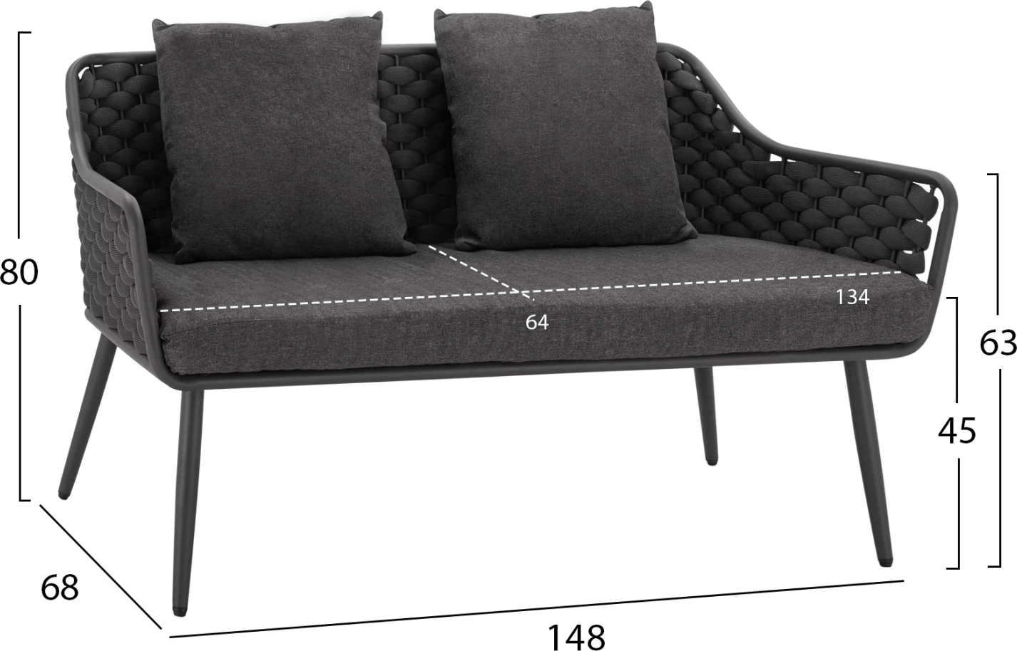 Set ulëse për kopsht FH5711, 4 pjesë, hiri