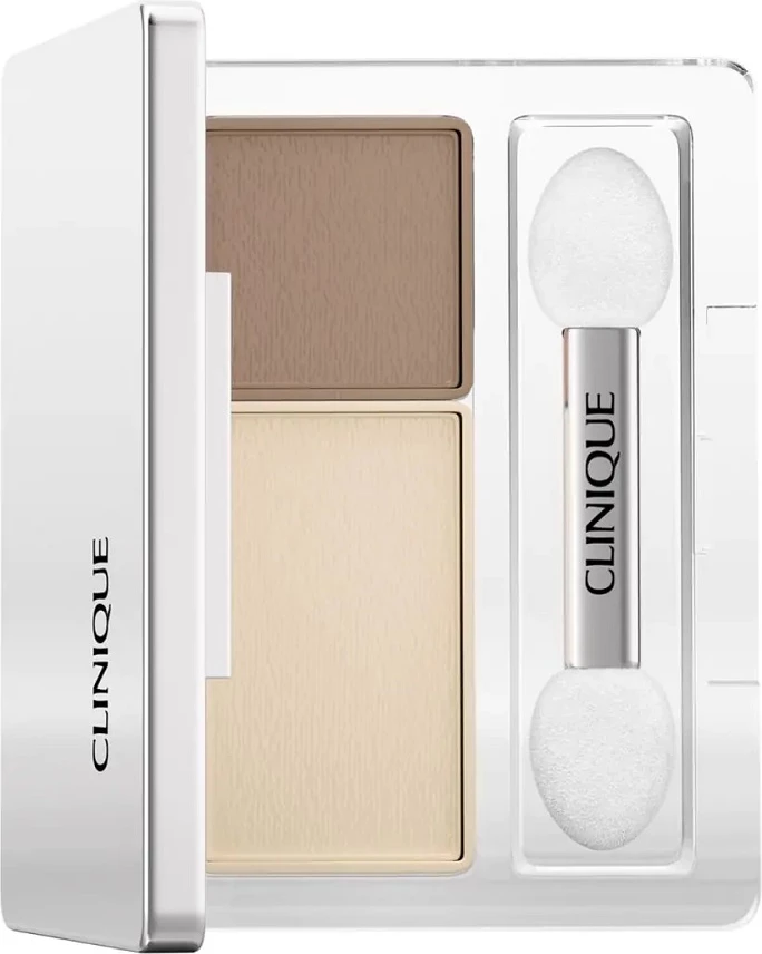 Hije për sy Clinique All About Shadow Duo për femra Ivory Bisque/Bronze Satin 1.7g