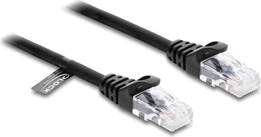 Kabllo spirale DeLOCK RJ50, Cat5e, 1m, UTP, e zezë