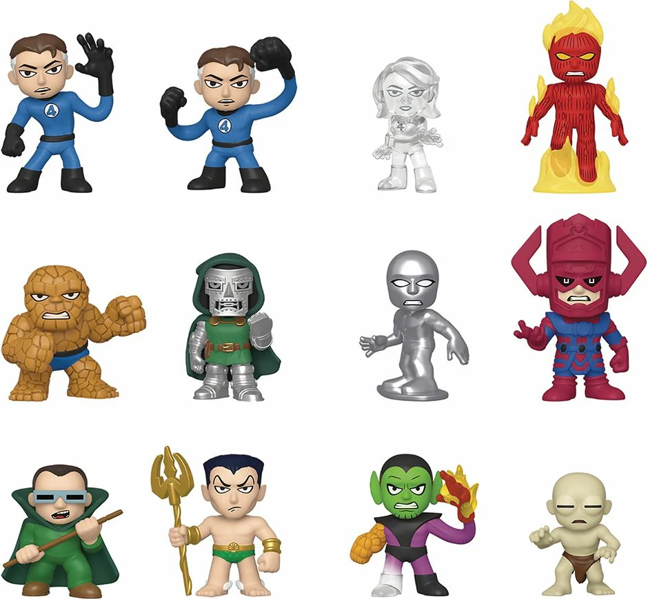 Figurinë koleksionuese Funko Mystery Minis Fantastic Four, vinyl, 1 copë (e rastësishme)