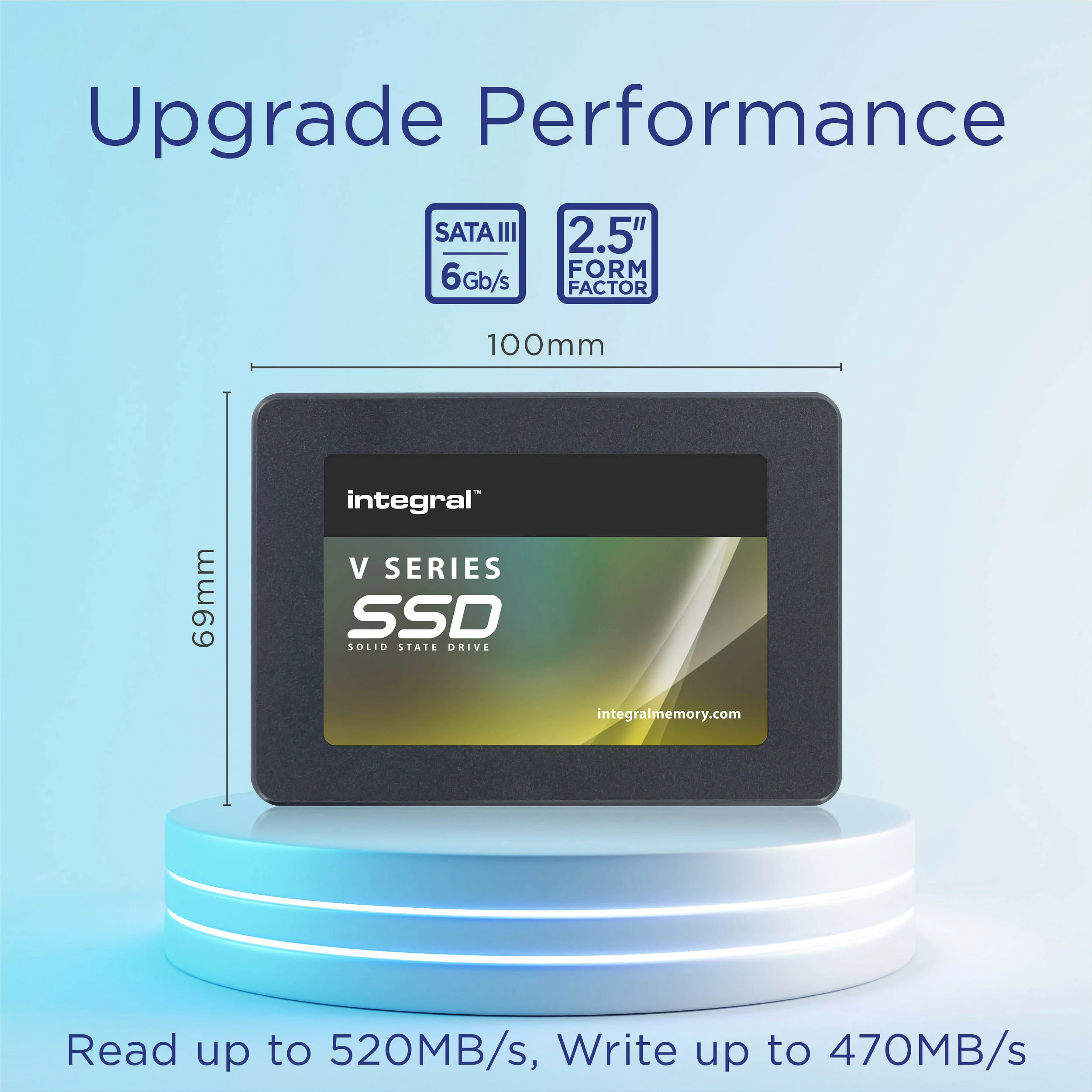 SSD intern Integral V Series INSSD1TS625V2X, 1TB, 2.5", SATA III 6Gb/s, 520MB/s, i zi
