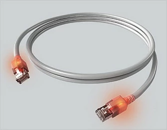 Kabëll rrjeti Easylan DualBoot Cat6a S/FTP RJ45 1 m, me LED, gri