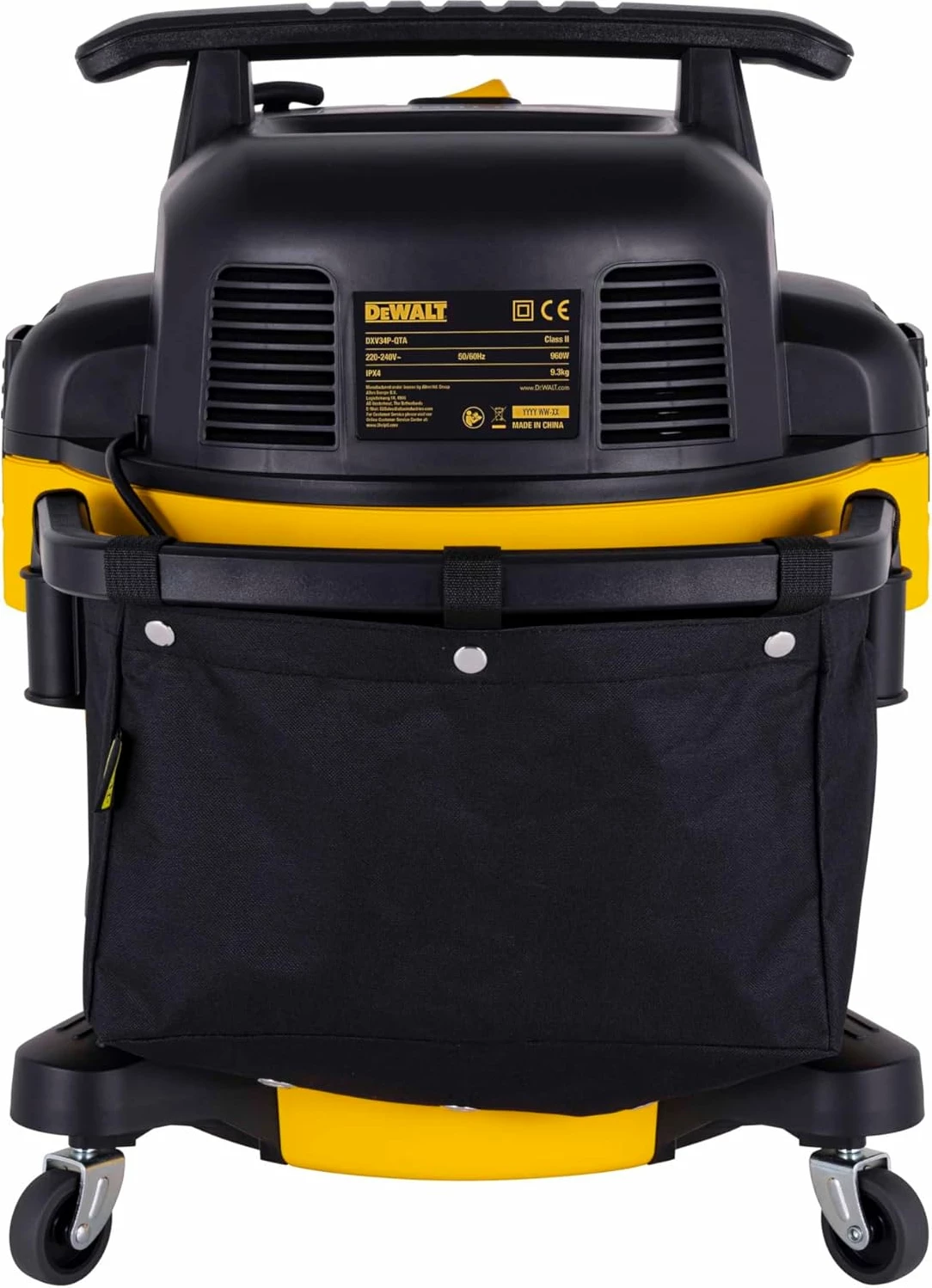 Fshesë me korrent wet/dry Dewalt DXV34P 960W 34L Verdhe/Zeze