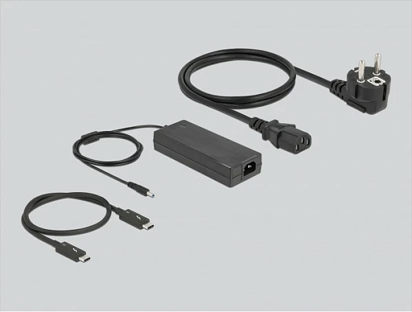 Stacion dokimi DeLOCK Thunderbolt 3 8K, 2x DisplayPort, USB, LAN Gigabit, SD/MicroSD, PD 60W, gri