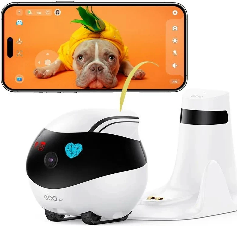 Robot inteligjent ENABOT Ebo Air, WH287302, me kamerë, bardhë/zi