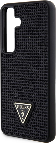 Mbështjellës Guess Rhinestone Triangle për Samsung Galaxy S24, i zi