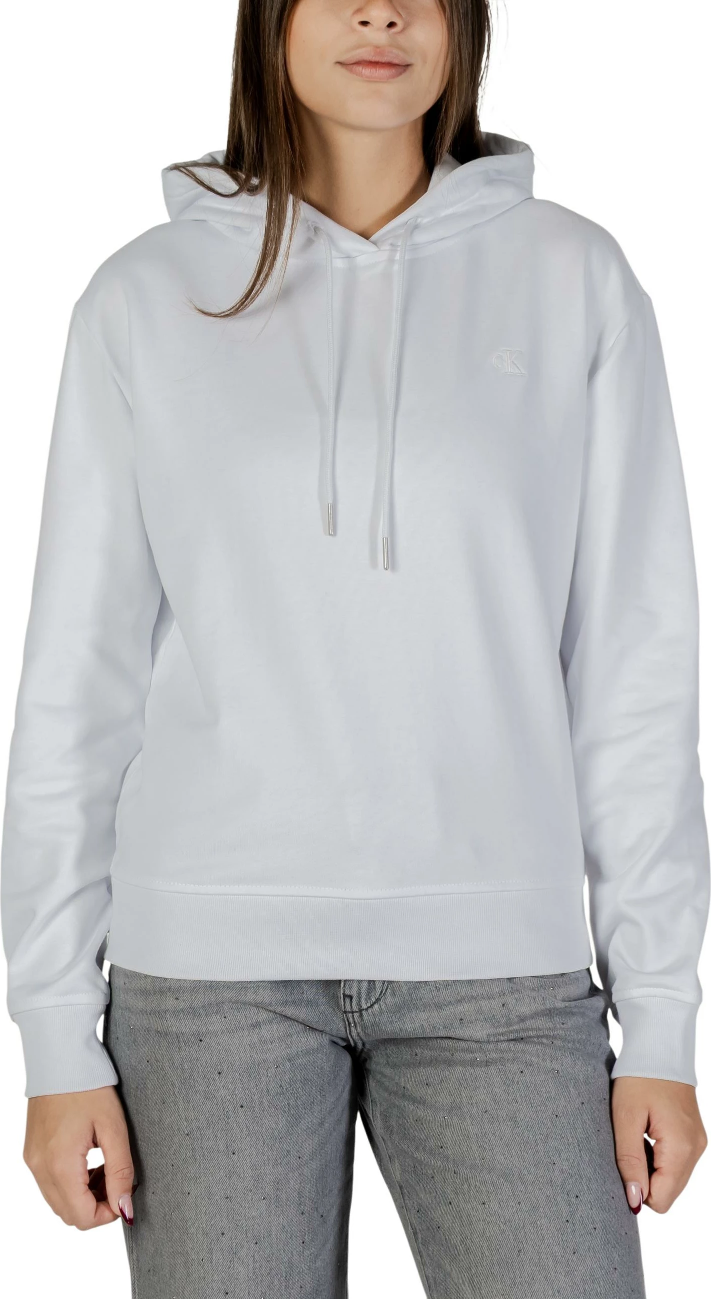 Duks për femra Calvin Klein Jeans LS Archive Terry LV047C224G, i bardhë
