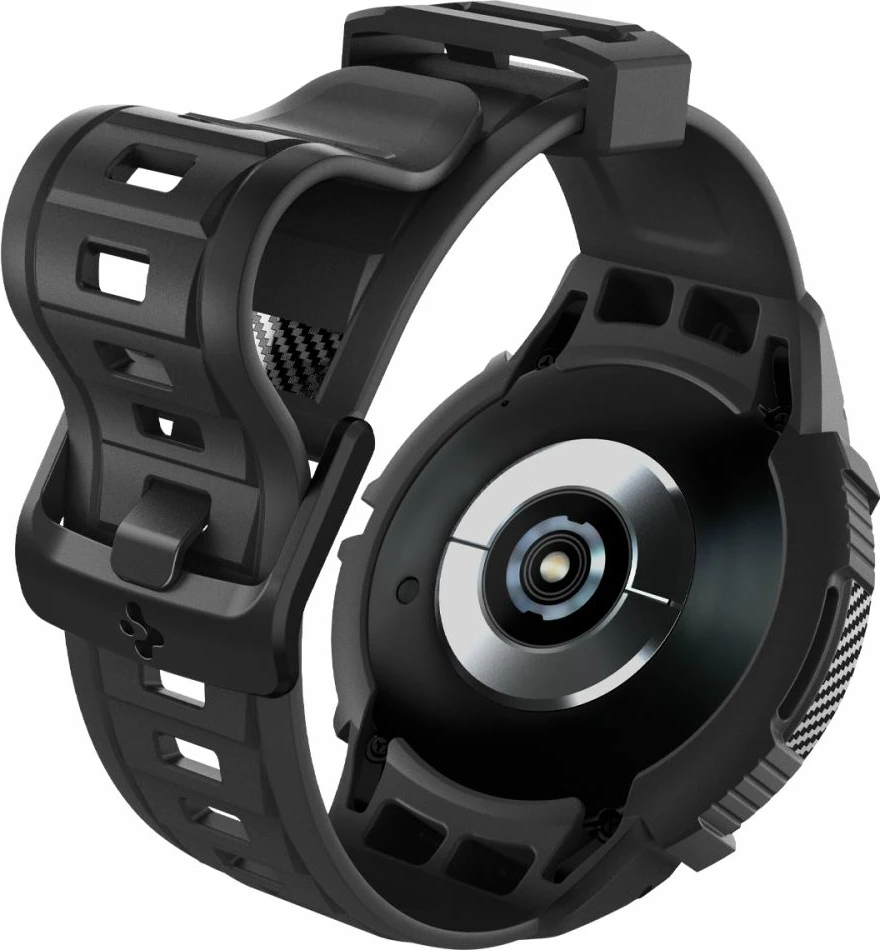 Mbështjellës Spigen Rugged Armor Pro me rrip për Samsung Galaxy Watch 6 Classic 47mm, Zi