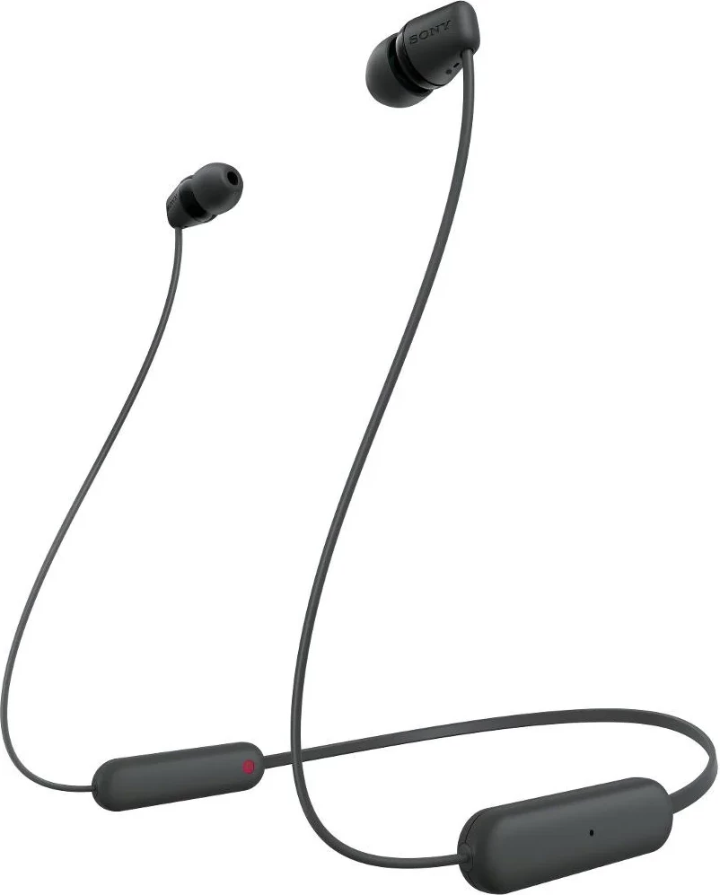 Kufje Sony WI-C100 (WIC100B.CE7) Bluetooth in-ear wireless, IPX4, 25h, të zeza