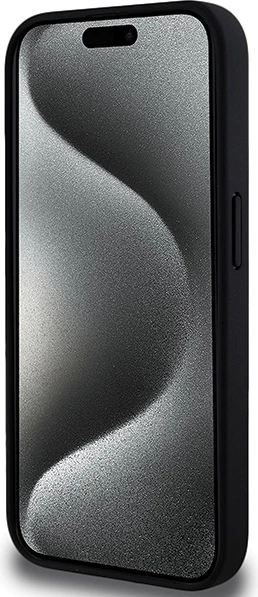 Mbështjellës BMW Perforated Tricolor Line për iPhone 15 Pro, i zi