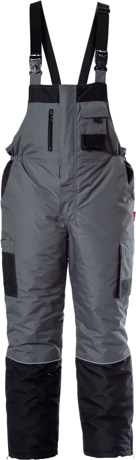 Pantallona pune të izoluara me rripa LAHTI PRO Light Pro L4110805, 2XL, waterproof rip-stop PVC, gri