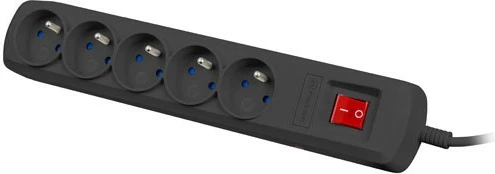 Mbrojtës rryme Natec Bercy 400, 5 dalje, 5m, i zi