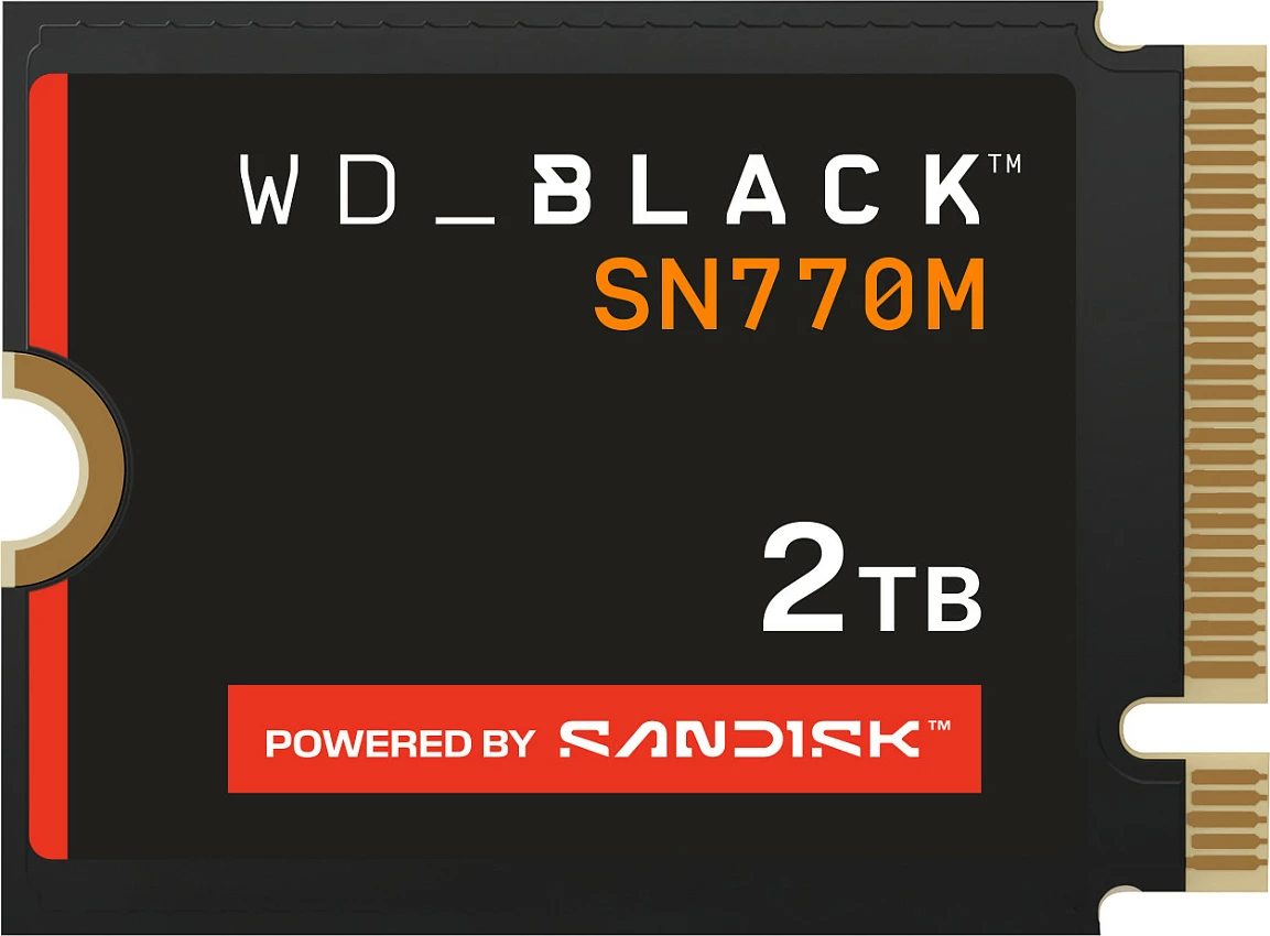 SSD i brendshëm M.2 NVMe WD_BLACK SN770M, 2TB, PCIe 4.0, 2230, i zi