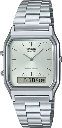 Orë dore Casio AQ-230A-7AMQY, e argjendtë