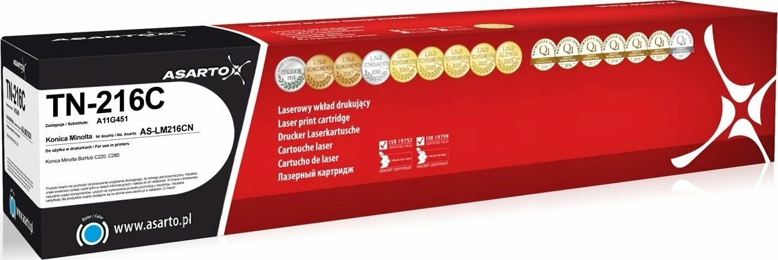Toner Asarto TN-216 (AS-LM216CN), cyan