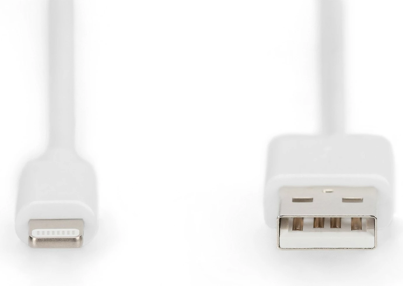 Kabllo USB Digitus 2.0 A në Lightning, 2m, e bardhë