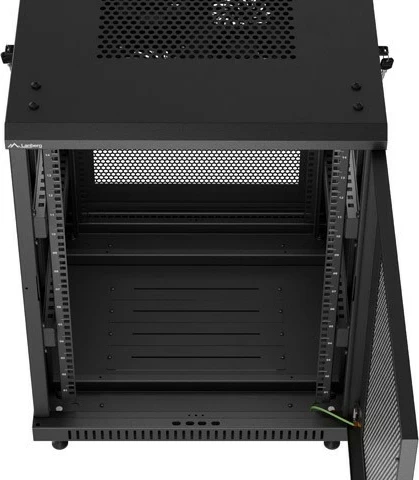 Kasë rack LANBERG 19 inch 15U, 600x600mm, e zezë, dyer të perforuara