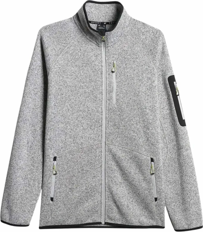 Fleece për meshkuj 4F M443, gri e çelët melange