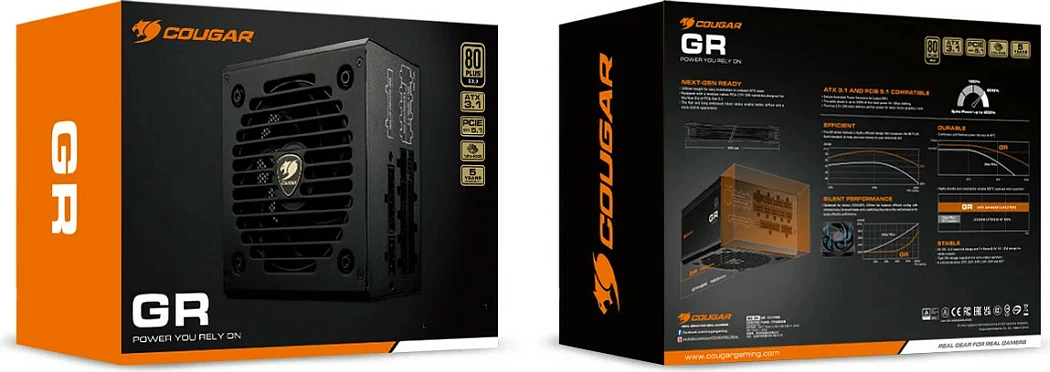 Furnizues rryme (PSU) Cougar GR 850W, ATX 3.1, 80 PLUS Gold, Fully Modular, i zi