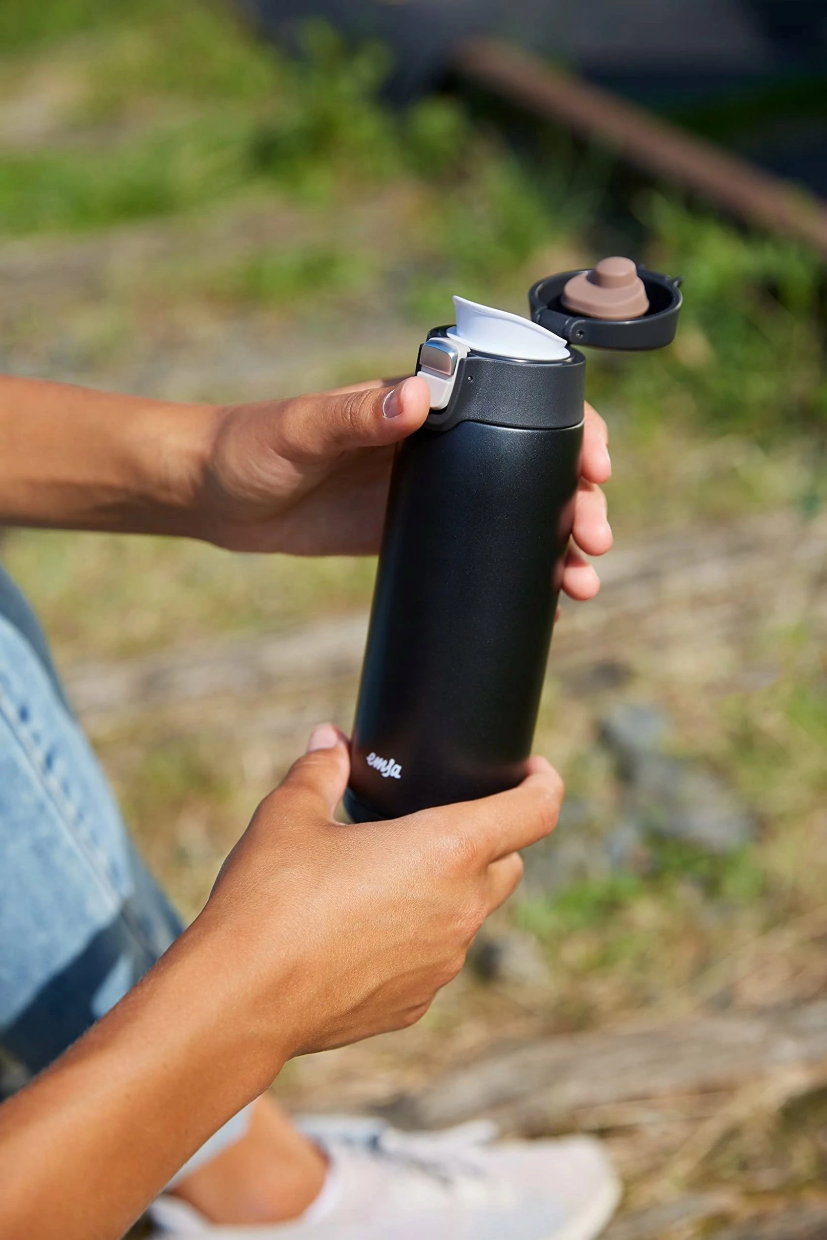 Gotë termike Emsa Travel Mug Light N21517 0.4L, e zezë mat, 1 copë