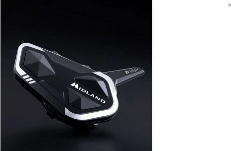 Interkom motoçiklete MIDLAND R1 MESH TWIN, i zi, set prej 2 copë