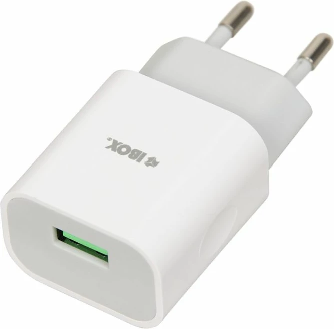 Karikues muri iBox C-41 me USB 2A dhe kabllo microUSB, i bardhë