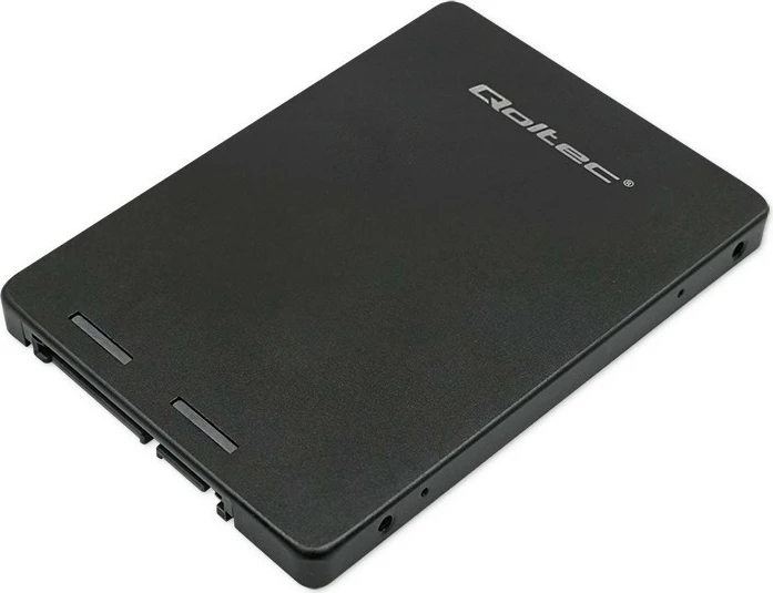 Kasë Qoltec 52265 për SSD M.2 NGFF në SATA III, 2TB, e zezë