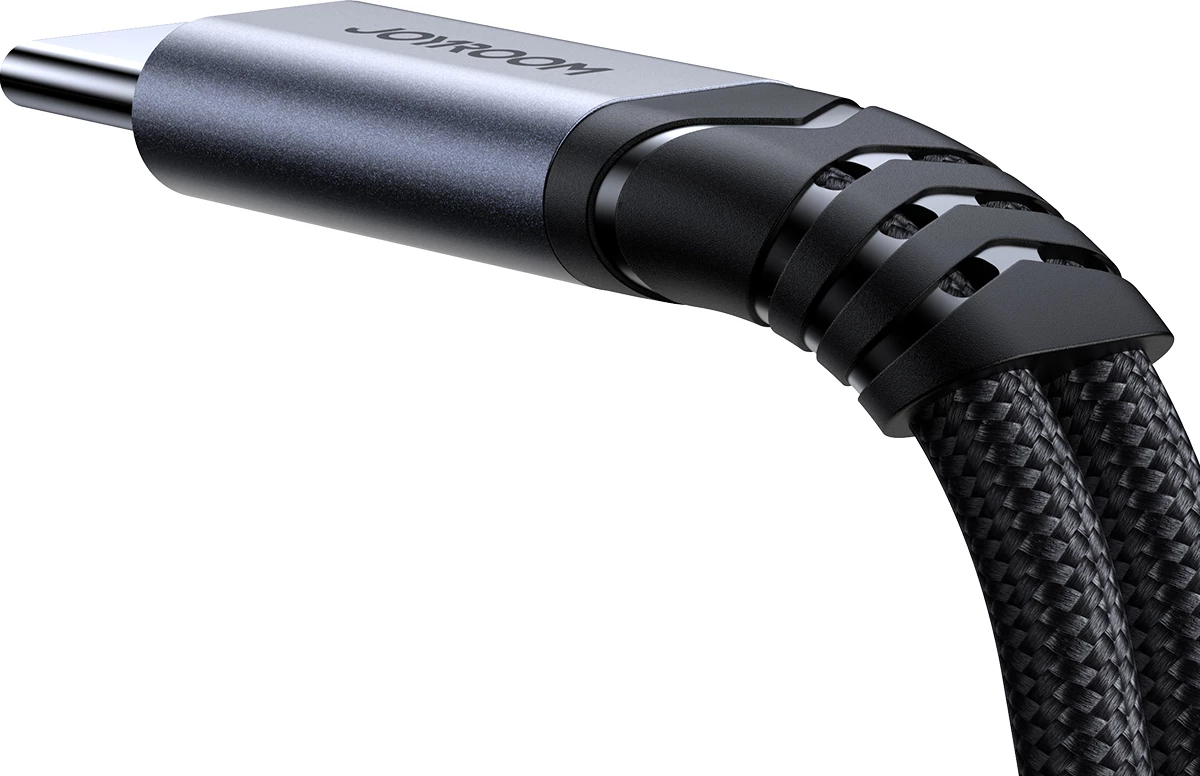 Adapter USB-C në 2x USB-C Joyroom SY-C03, DAC, 60W, i zi