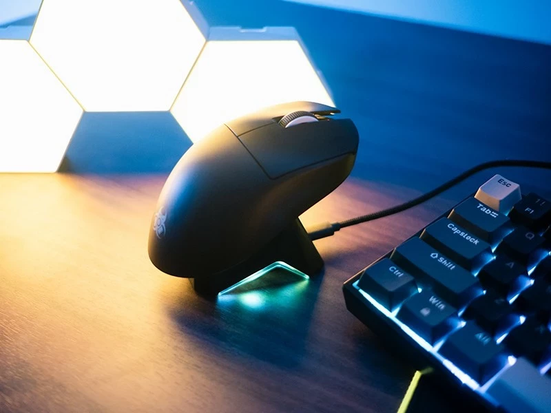 Maus gaming Tracer GameZone Nord, wireless/USB-C, 12000 DPI, e zezë