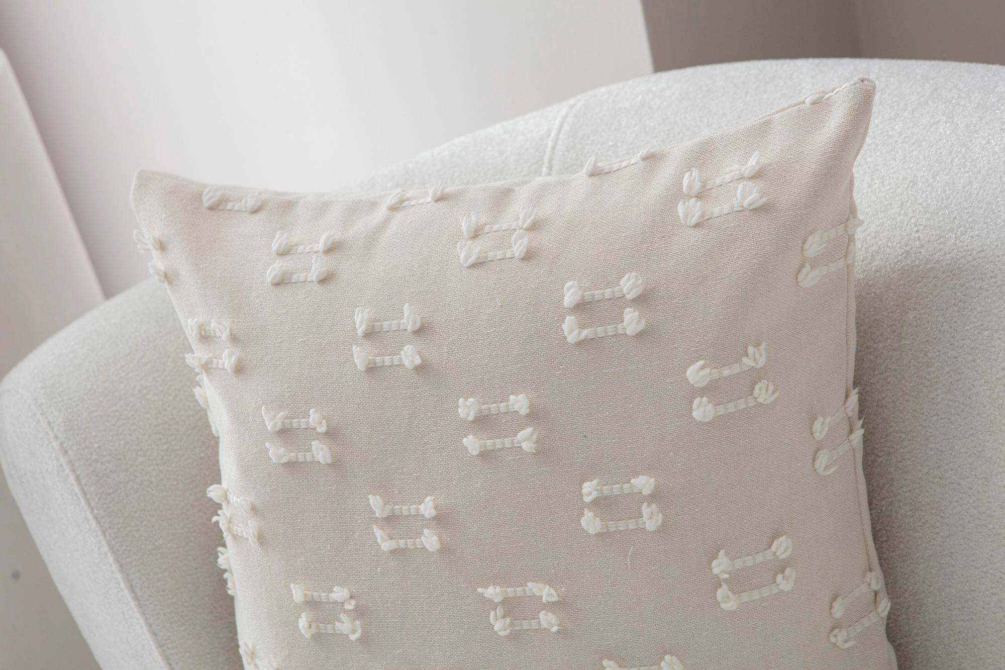 Jastëkë mbulesë krem Evila Originals, Tuffet v9