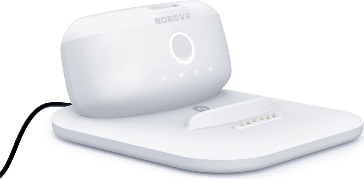 Stacion karikimi BoboVR BD2 me bateri B2, 5200 mAh, për pajisje VR, Bardhë