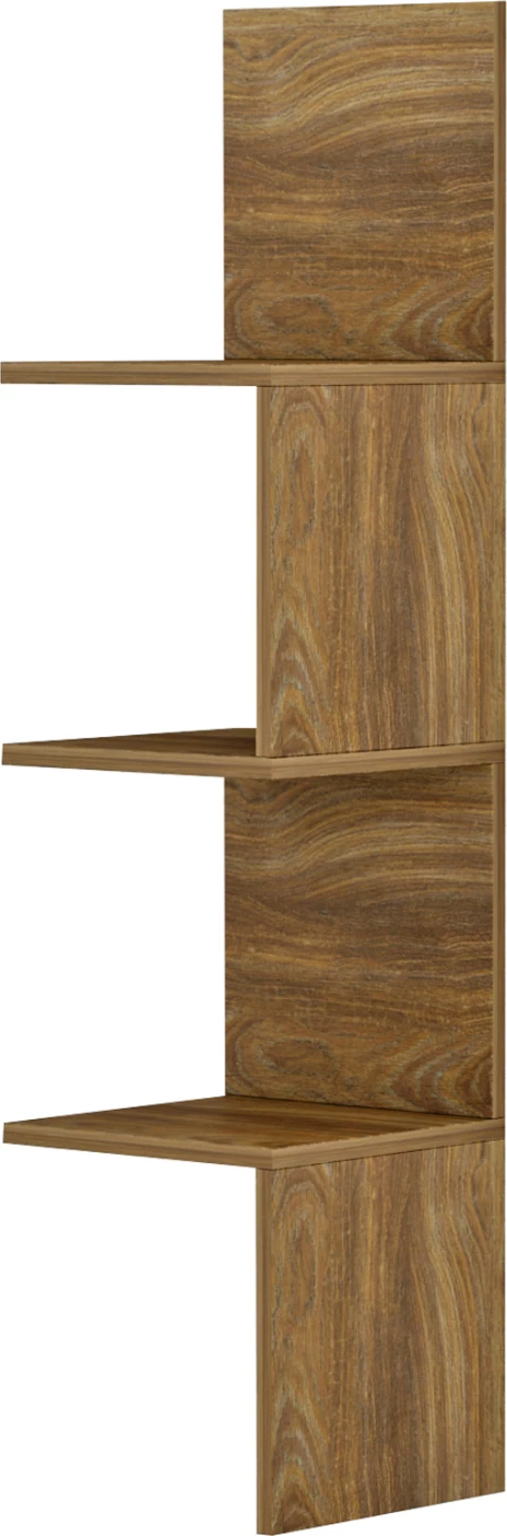 Raft këndi për mur, ILLUSION, FH8935.11, melaminë, natyrale, 25x25x105,4H cm