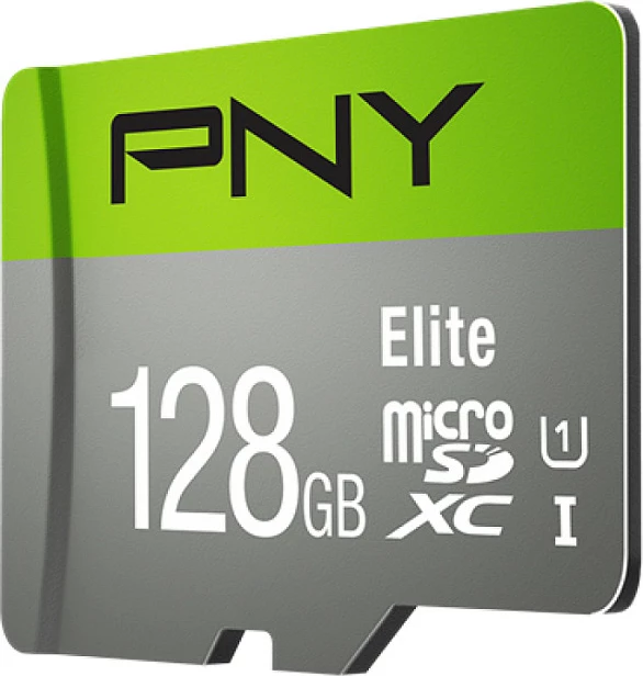 MicroSDXC PNY Elite 128GB Class 10 UHS-I U1 V10 jeshile/gri 2