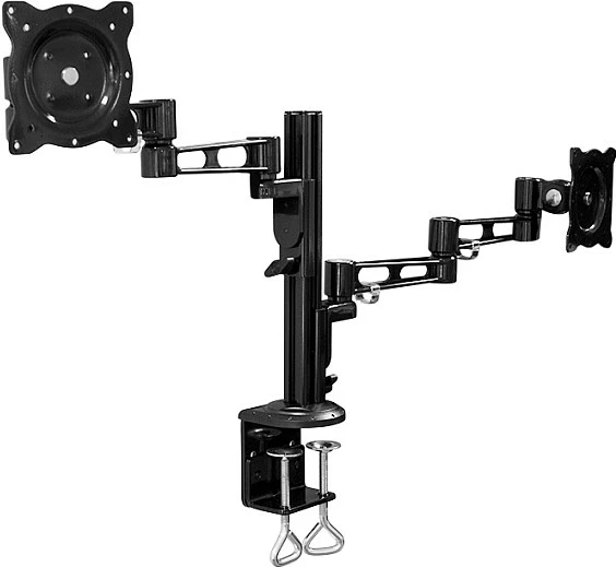 Mbajtëse monitori LogiLink 2-krahëshe, 13-26", alumin, e zezë