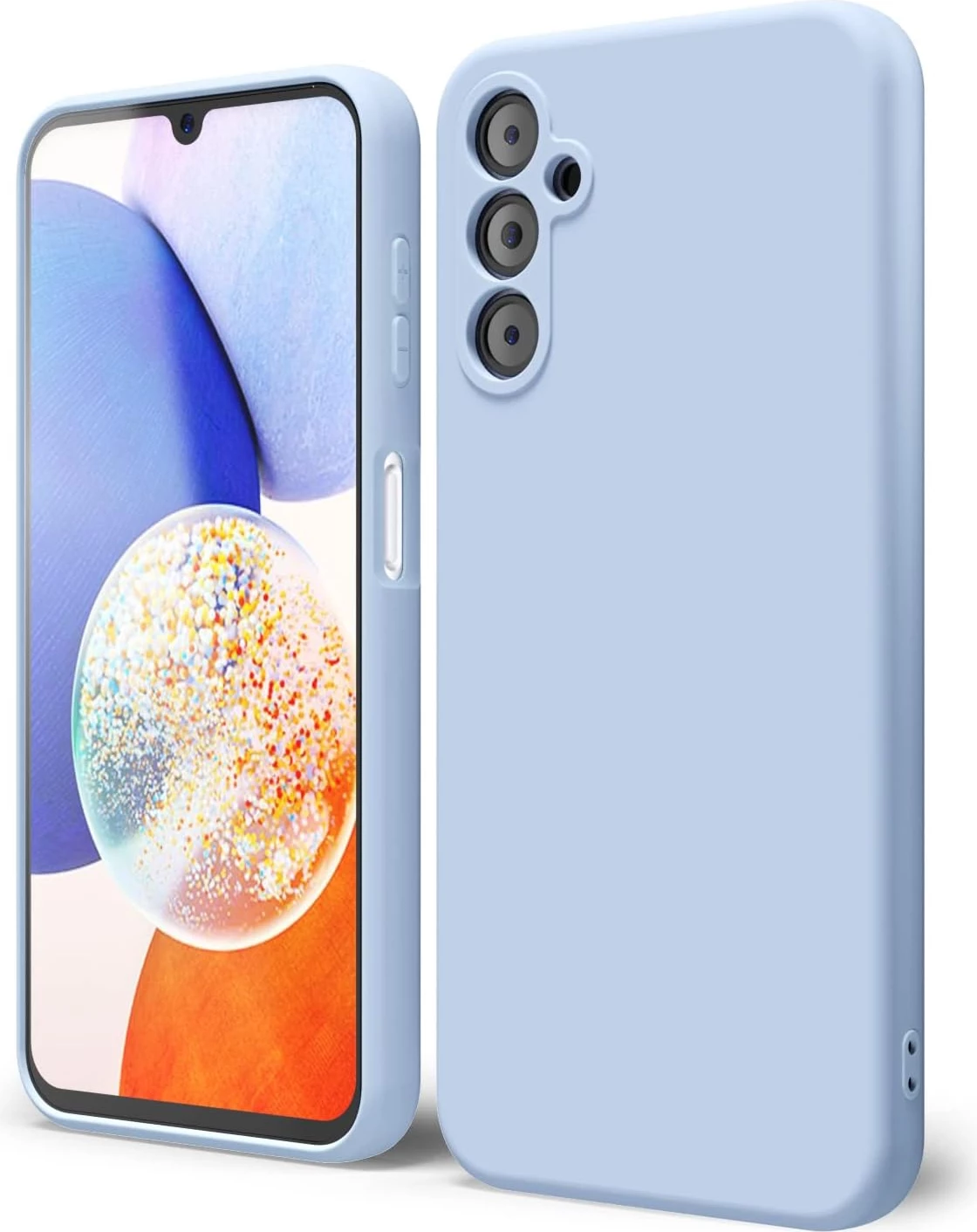 Mbështjellës silikoni ONASI për Samsung Galaxy A16, mat, me mikrofibër brenda, light blue