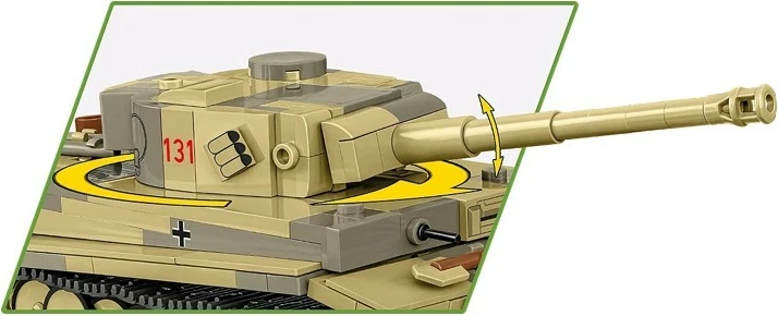 Set ndërtimi Cobi Klocki Panzer VI Tiger I no 131, 442 pjesë, plastik, 1:48, kamuflazh