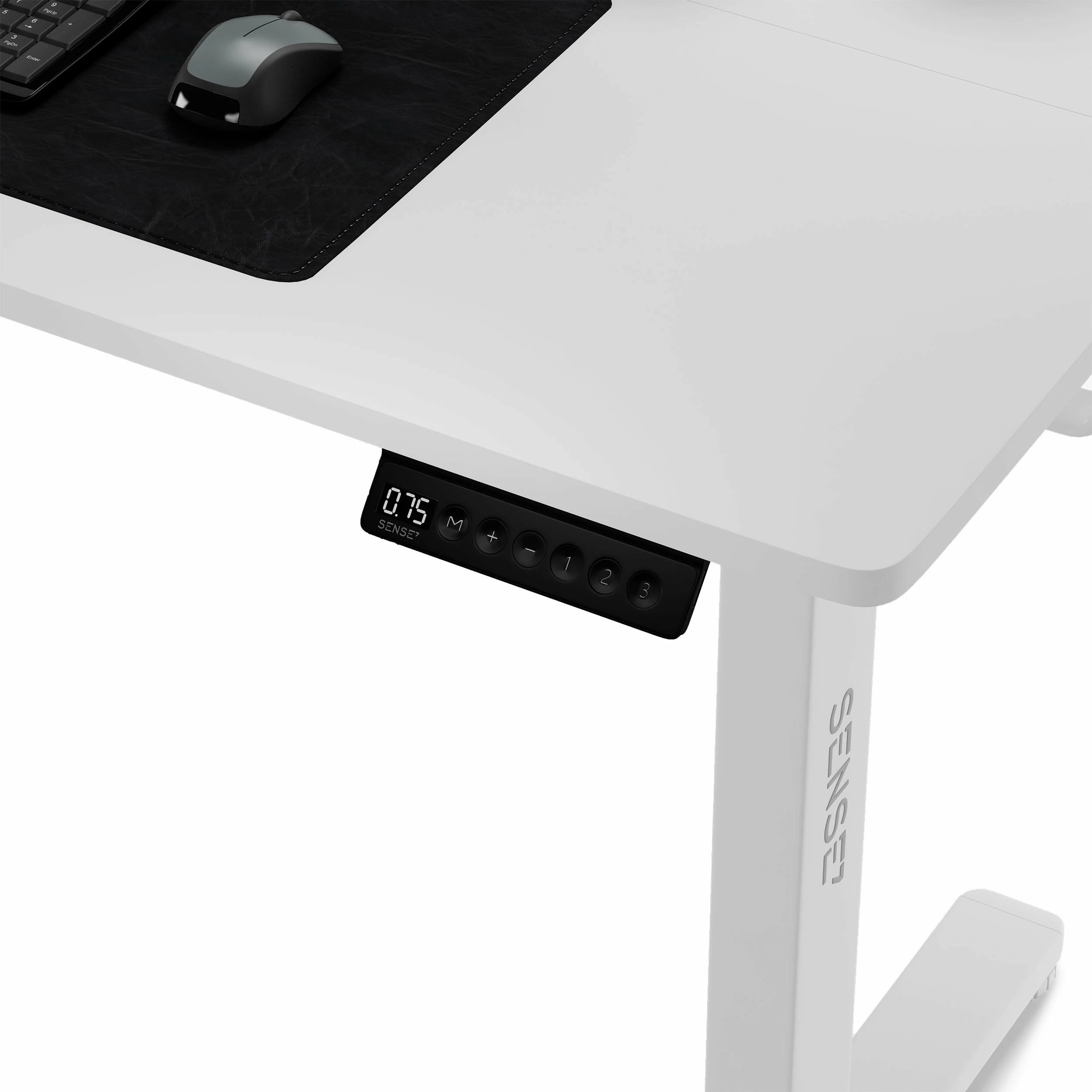 Tavolinë elektrike SENSE7 NOJO 120x60 cm, rregullim lartësie 72-118 cm, e bardhë