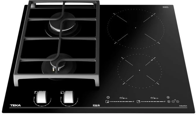 pllakë gatimi hibride gaz+induksion TEKA JZC 64322 ABN BK (E4) 60 cm 4 zona, e zezë