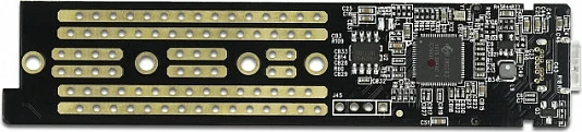 Kasë eksterne DeLOCK për SSD M.2 NVMe PCIe, USB-C 10Gbps, transparente, Blue