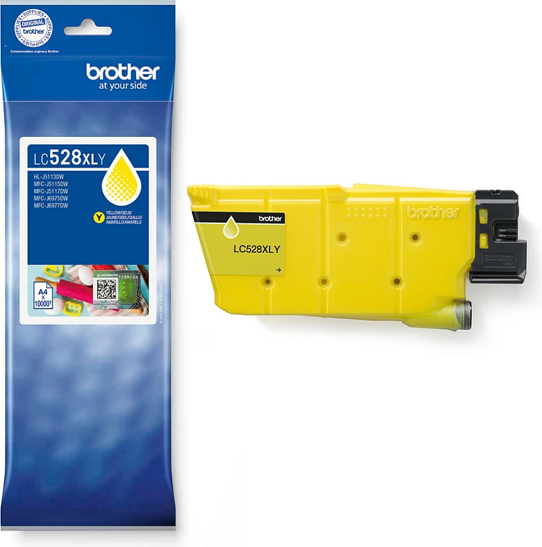 Kartushë boje Brother LC528XLY, XL, e verdhë