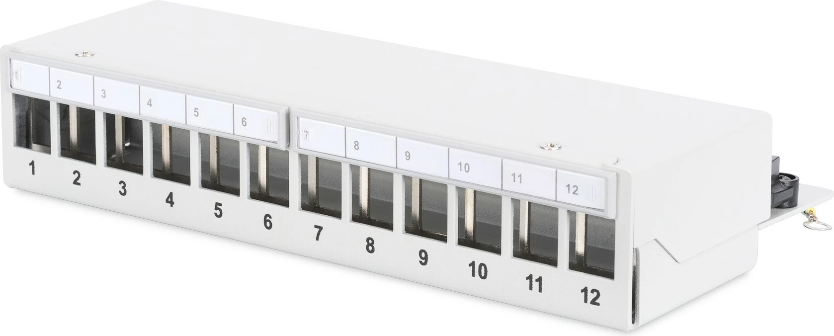 Patchpanel Digitus 12-porta, 1U, RJ-45, gri