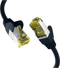 Kabllo rrjeti EFB Elektronik Cat6a 20m S/FTP LSZH 10Gbps, e zezë