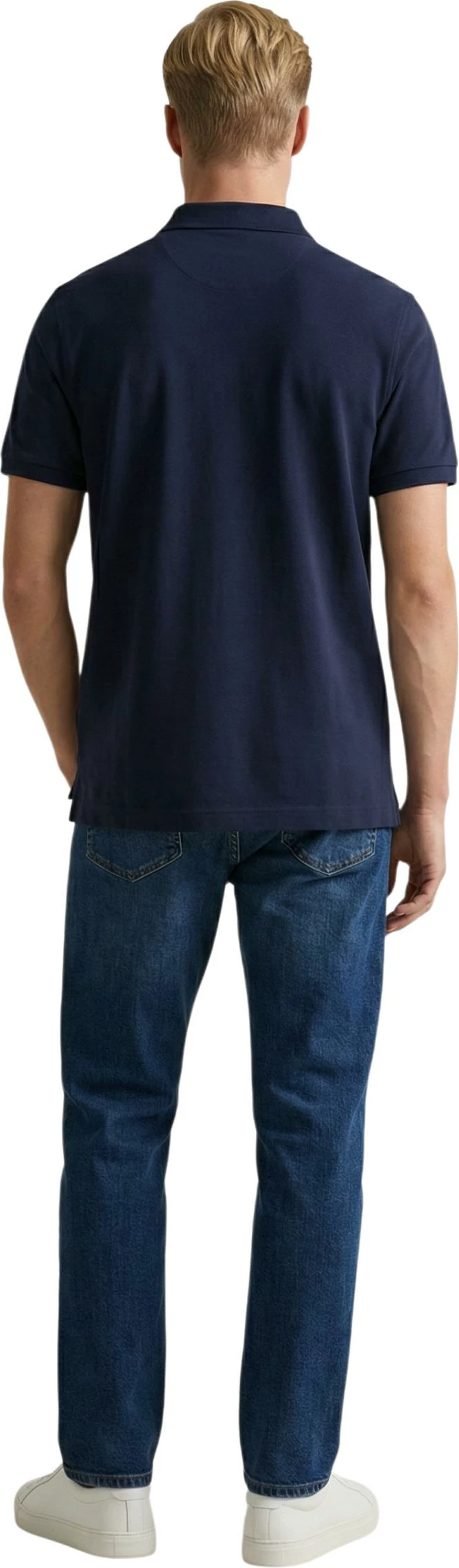 Maicë polo për meshkuj Gant REG SHIELD SS PIQUE 2601.002210, blu navy [Madhësia: S]