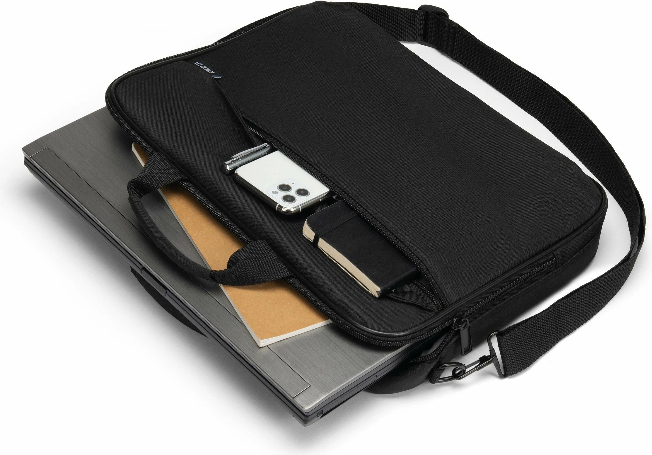 Çantë DICOTA D32093-RPET, 14.1", rrip shpatullash, e zezë