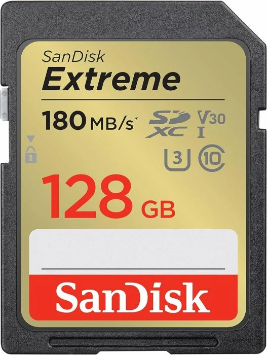 Kartelë memorje SD SanDisk Extreme PLUS SDSDXWA-128G-GNCIN 128GB UHS-I Class 10 U3/V30 180MB/s