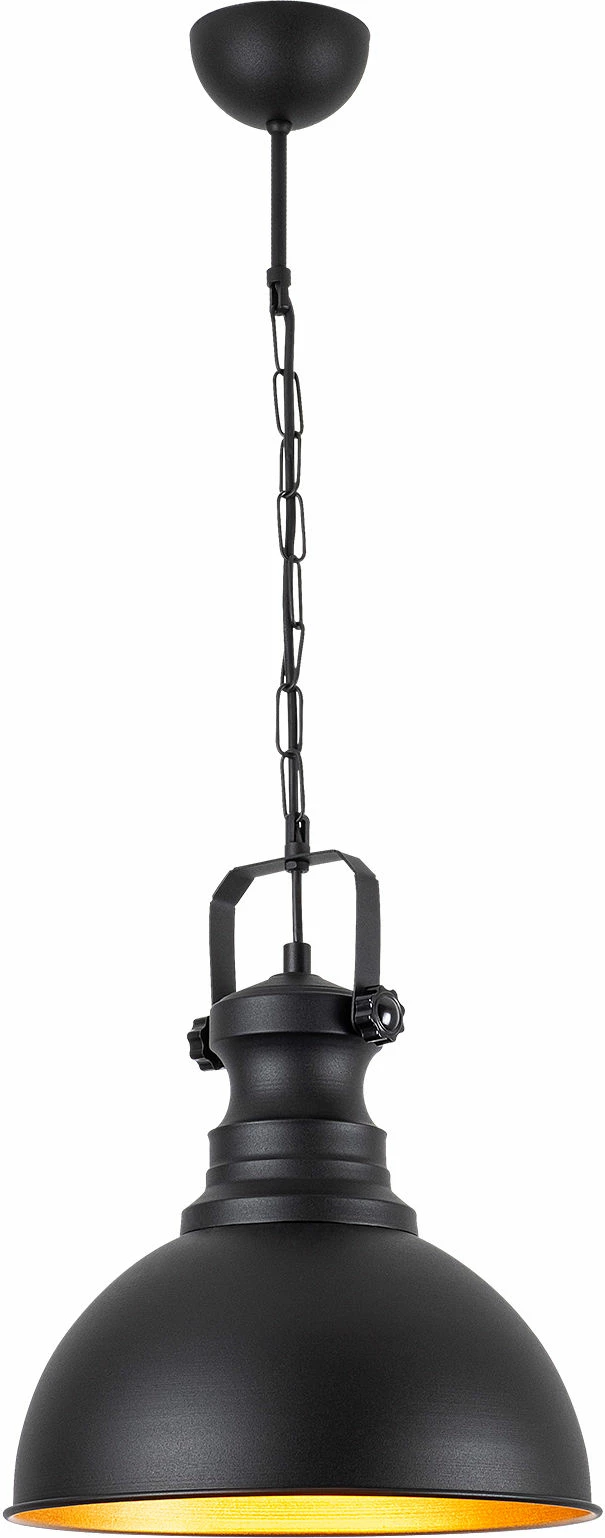 Llambë tavani moderne, Opviq Sağlam 3710-1, metal i zi, kapak druri