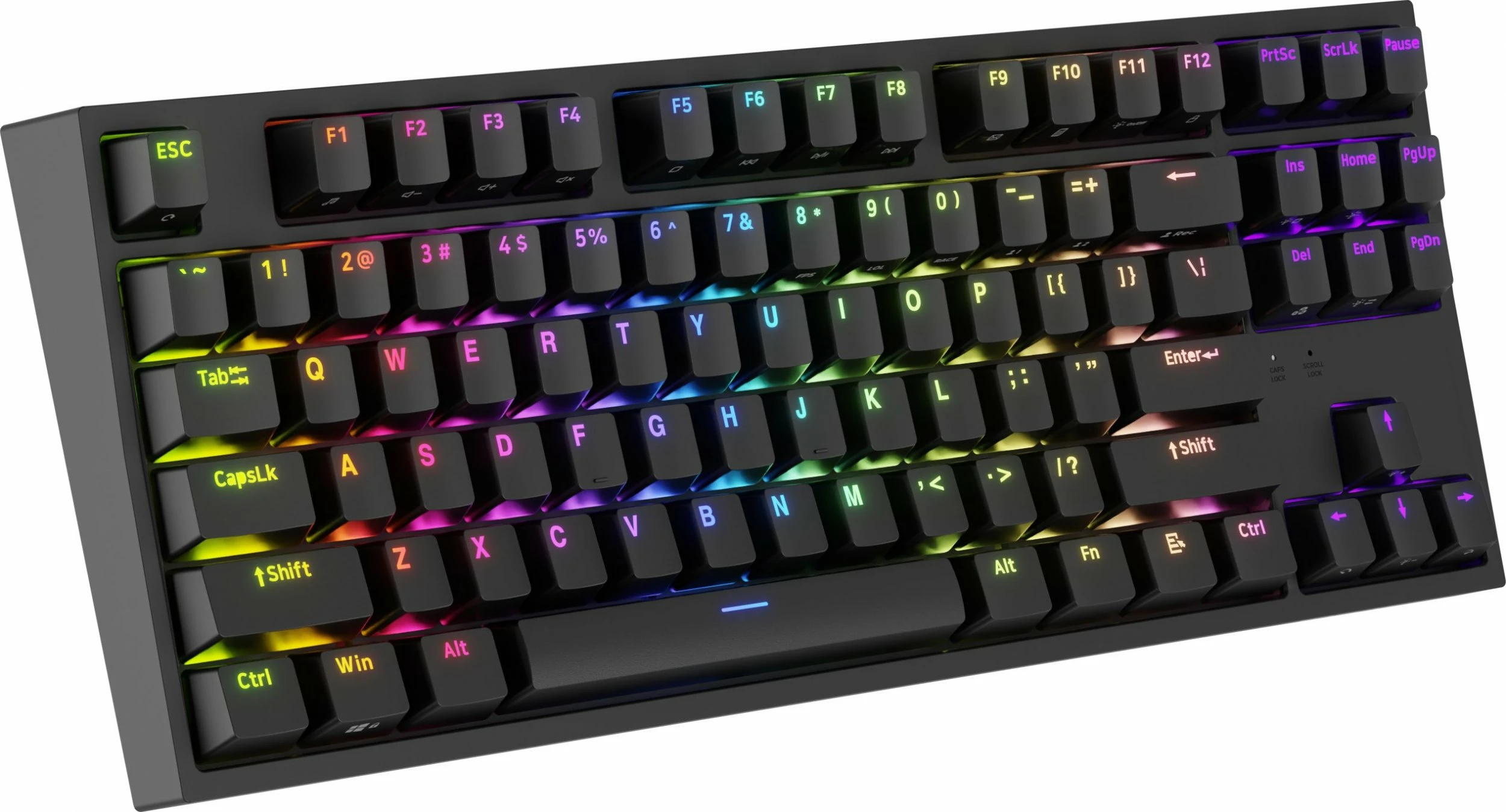 Tastierë mekanike GENESIS Thor 404 TKL NKG-2069, Gateron Yellow Pro, Hot-Swap, RGB, USB me kabllo, US layout, e zezë