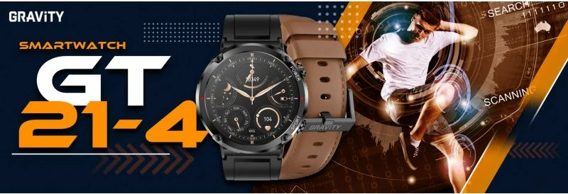 Smartwatch Gravity unisex, e zezë